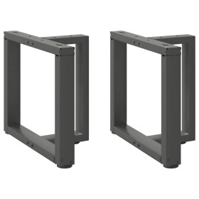 Patas de mesa de centro en forma de T 2 uds antracita